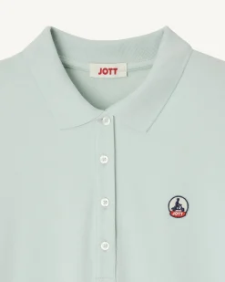 Robe polo en coton biologique Menthe poivrée Palma