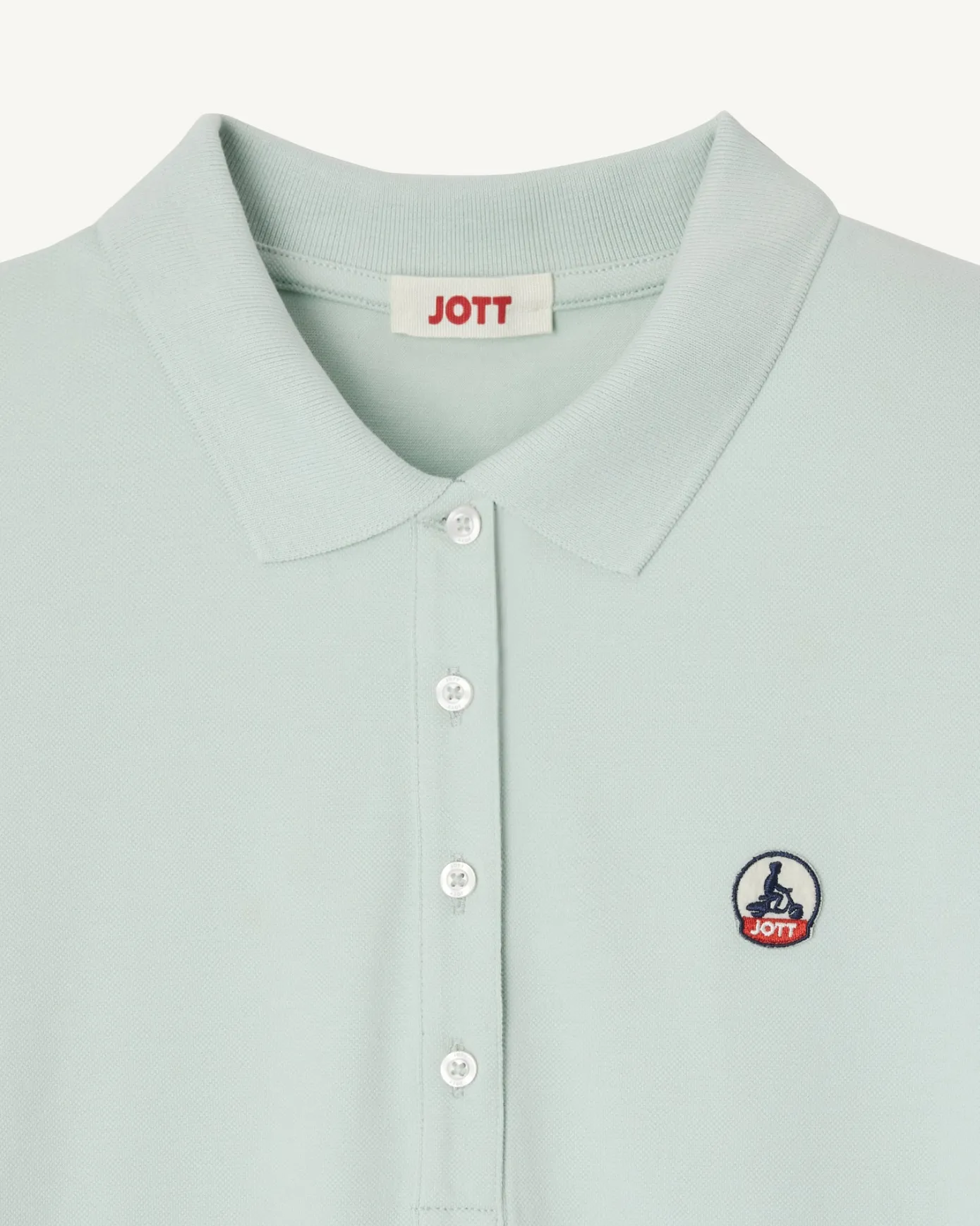 Robe polo en coton biologique Menthe poivrée Palma