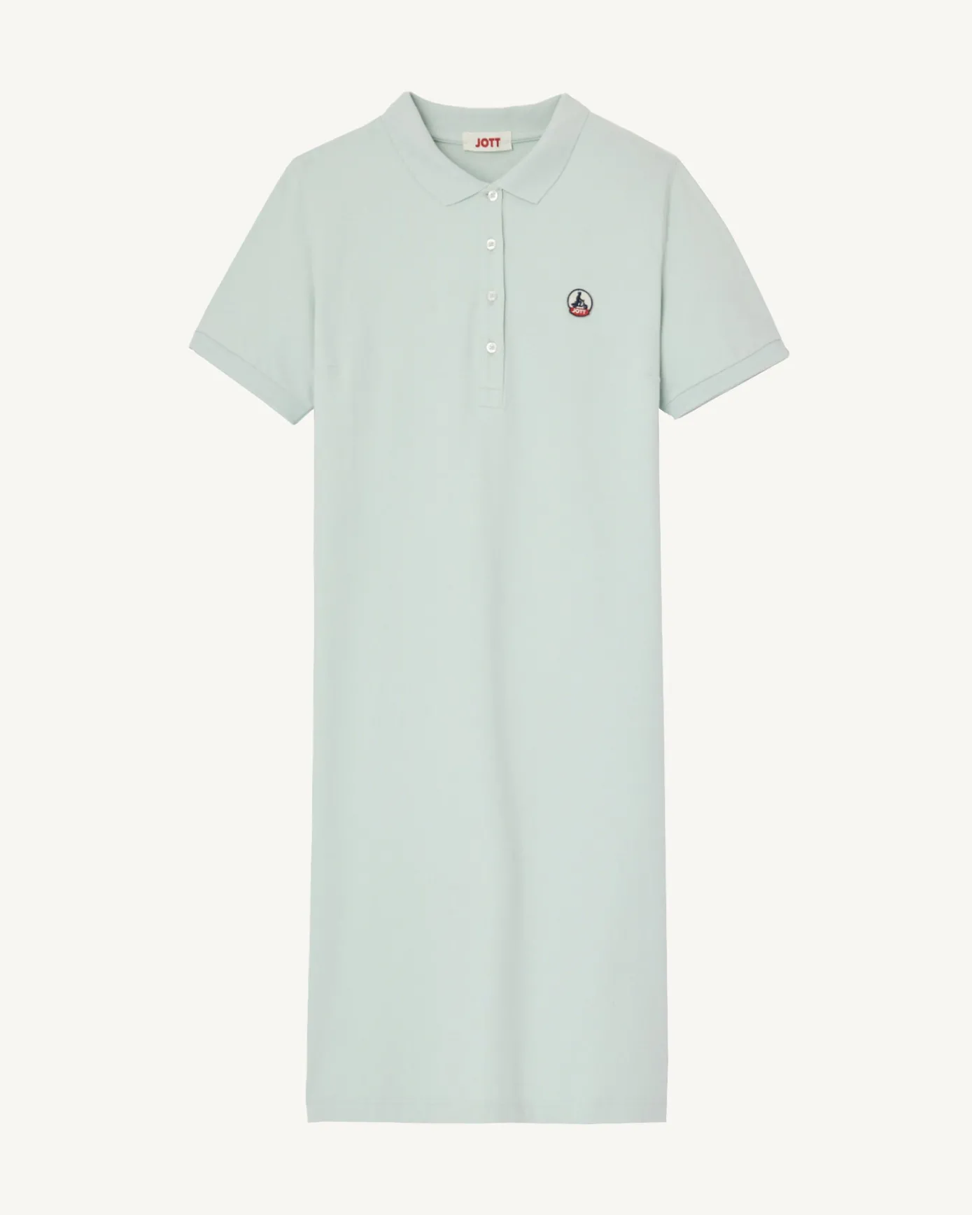 Robe polo en coton biologique Menthe poivrée Palma