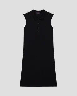 Robe polo sans manches Noir Tanger