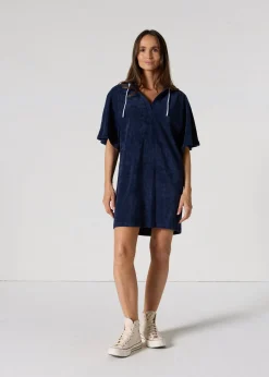 Robe éponge à capuche Marine Pearl