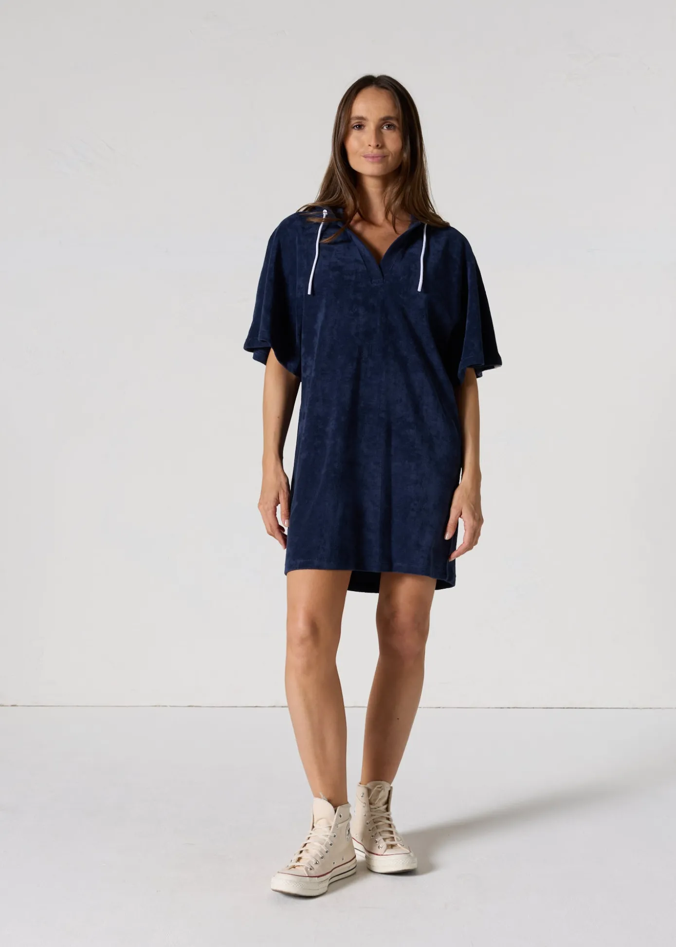 Robe éponge à capuche Marine Pearl