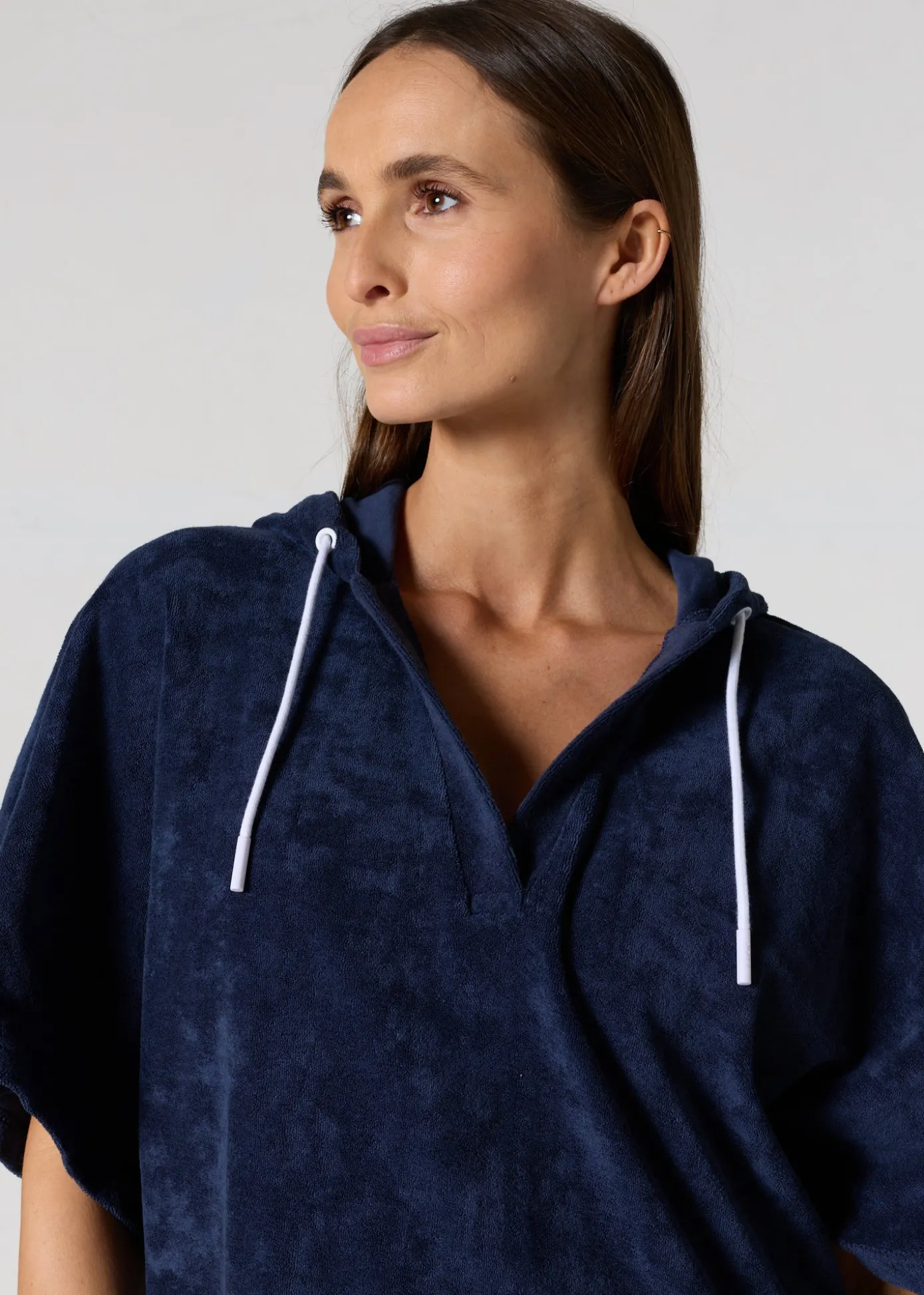 Robe éponge à capuche Marine Pearl