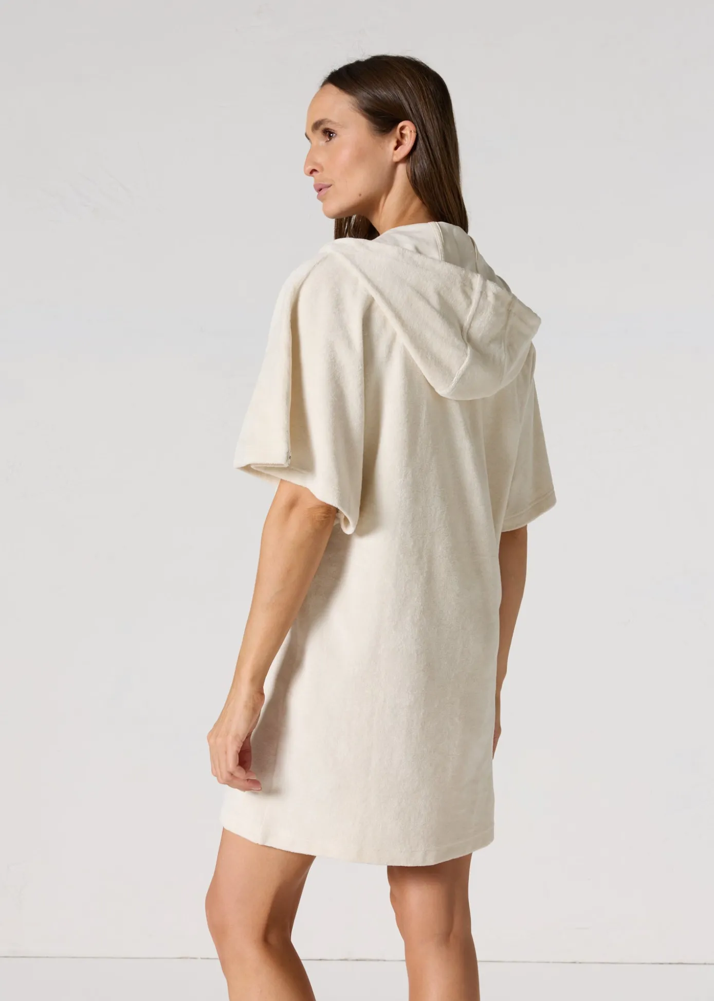 Robe éponge à capuche Naturel Pearl
