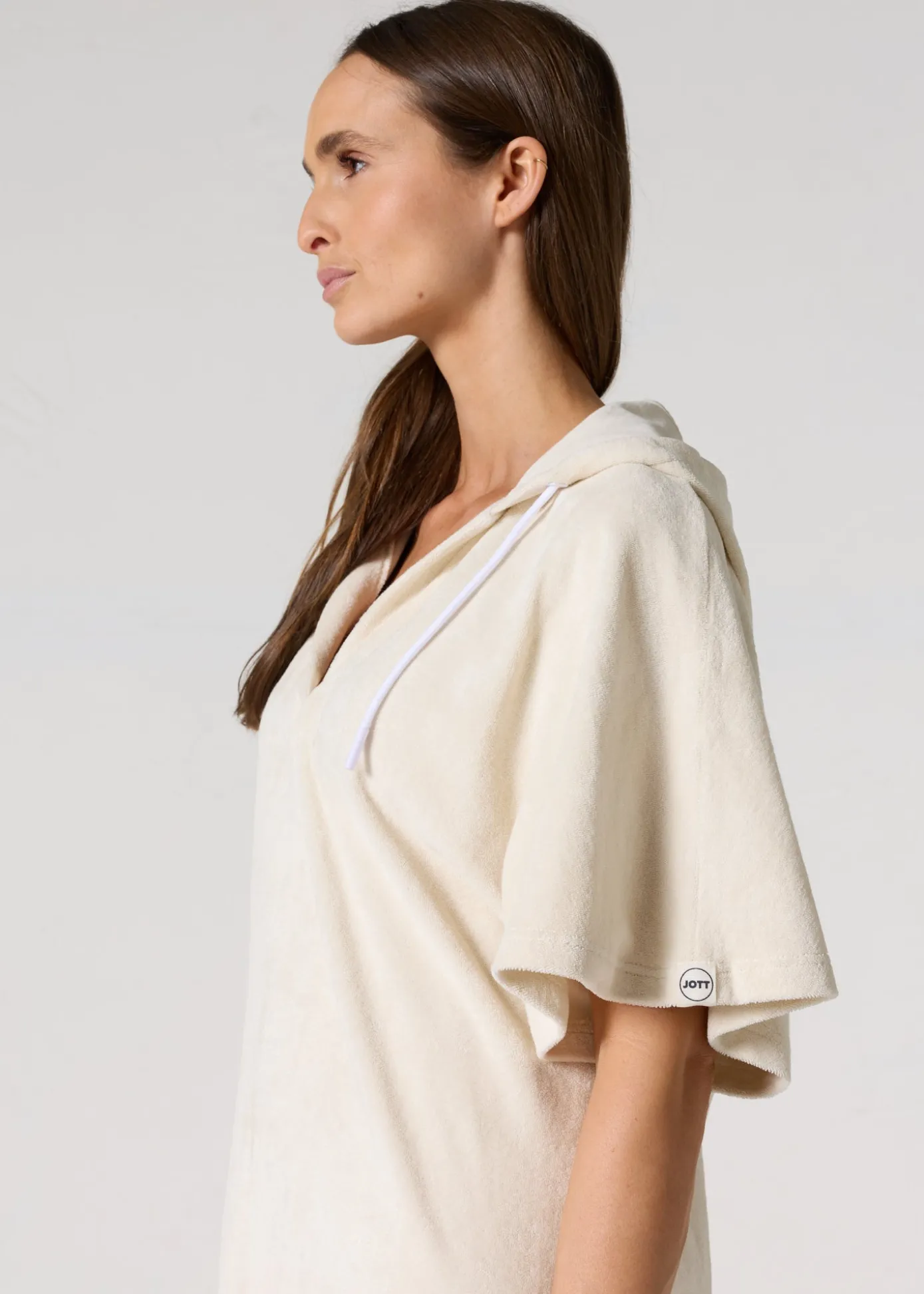 Robe éponge à capuche Naturel Pearl