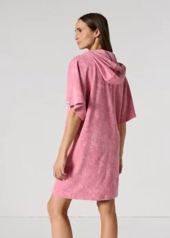 Robe éponge à capuche Pink antique Pearl