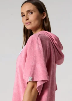 Robe éponge à capuche Pink antique Pearl