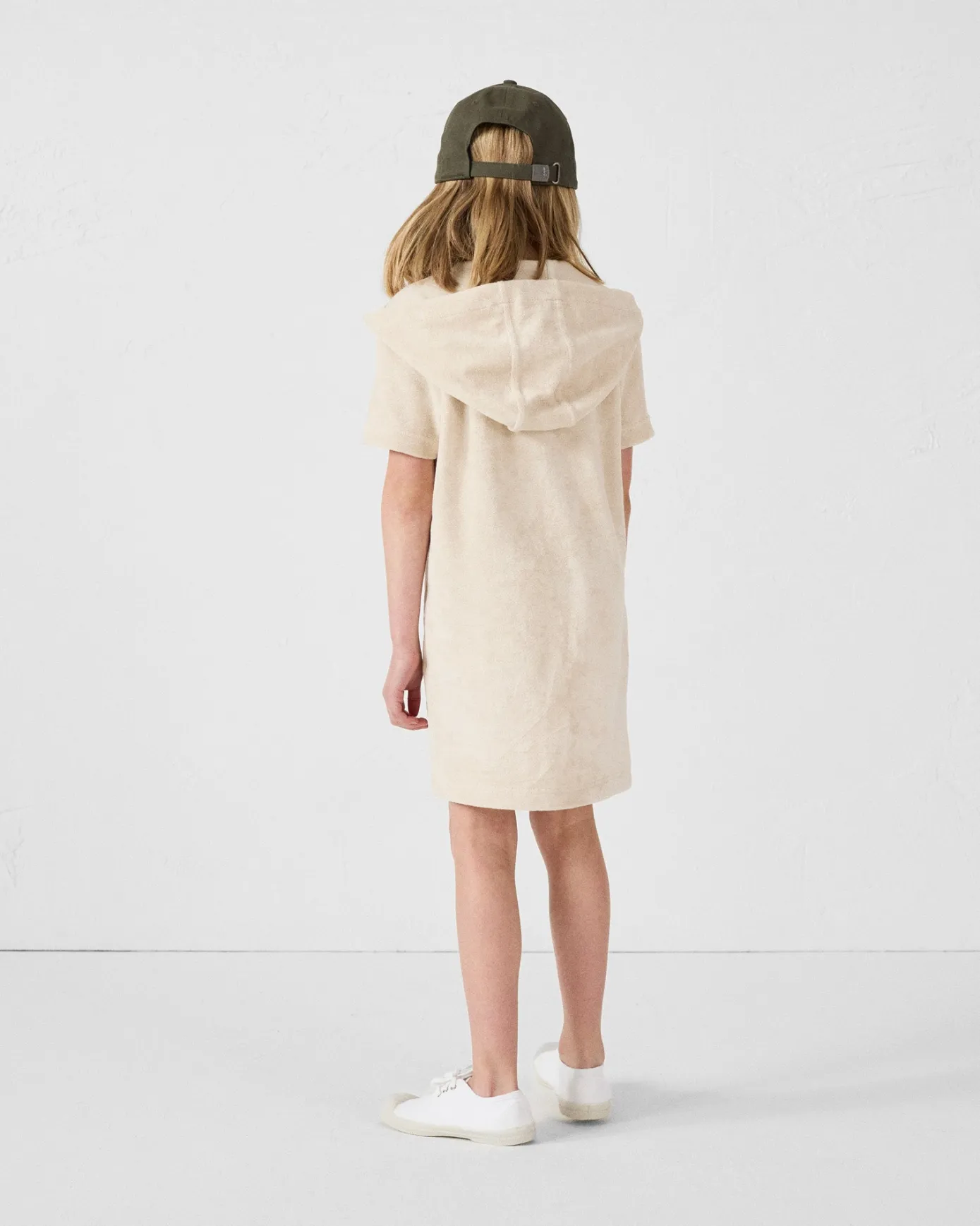 Robe éponge à capuche Sable enfant Flamingo