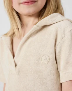 Robe éponge à capuche Sable enfant Flamingo