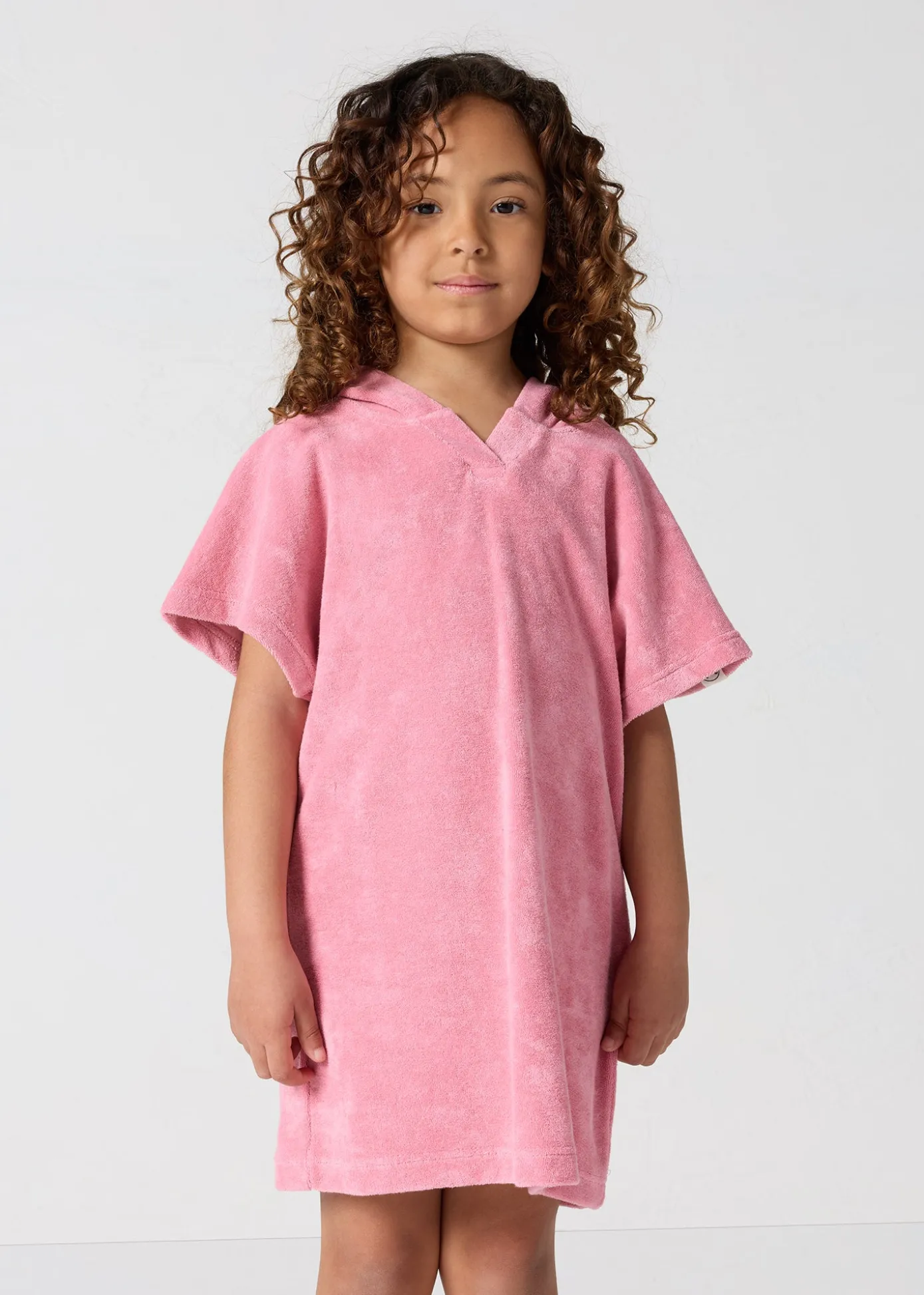Robe éponge enfant à capuche Pink antique Isla