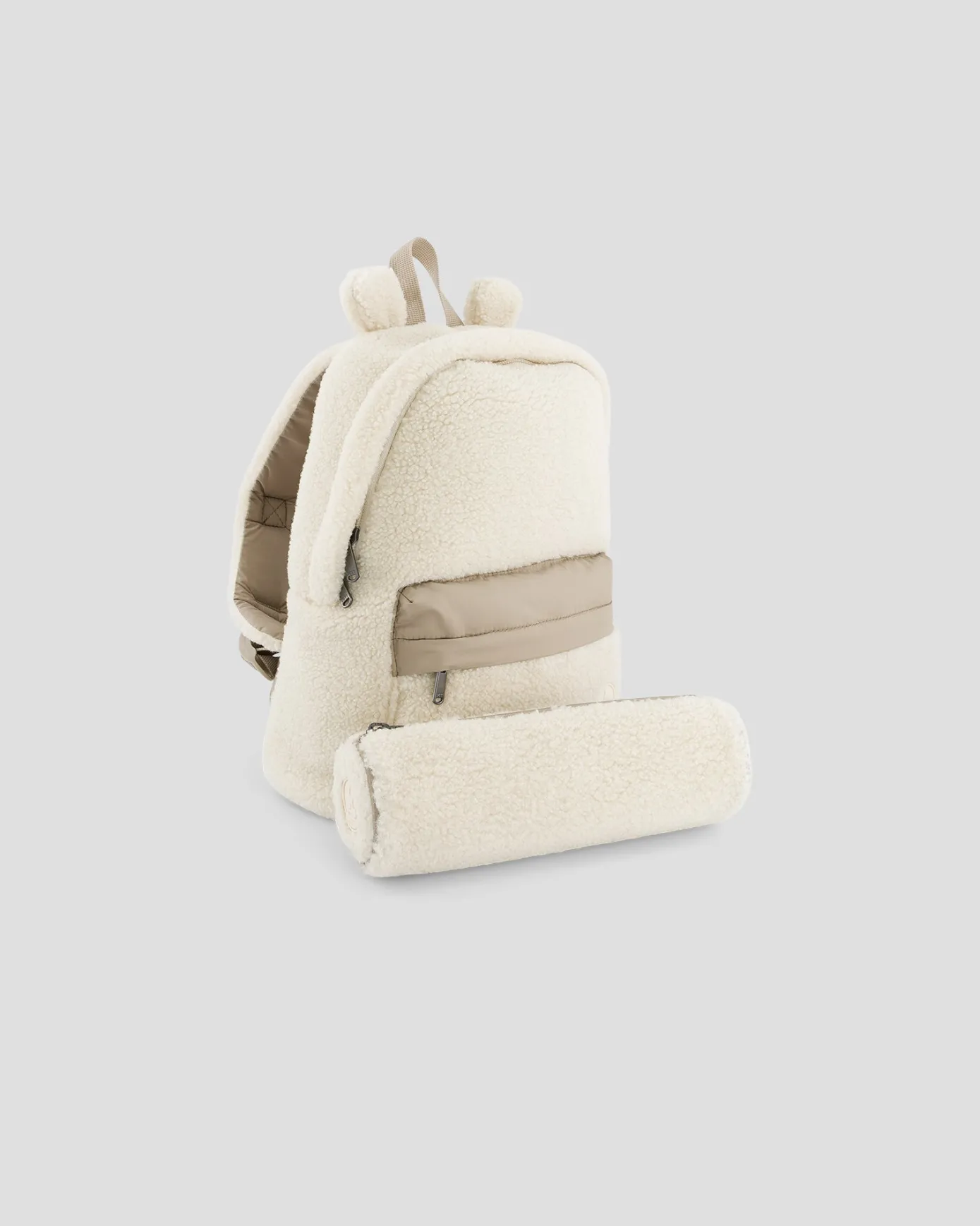 Sac à dos + trousse sherpa Naturel Pupil sherpa