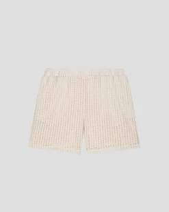 Short en maille de coton Naturel Vittorio