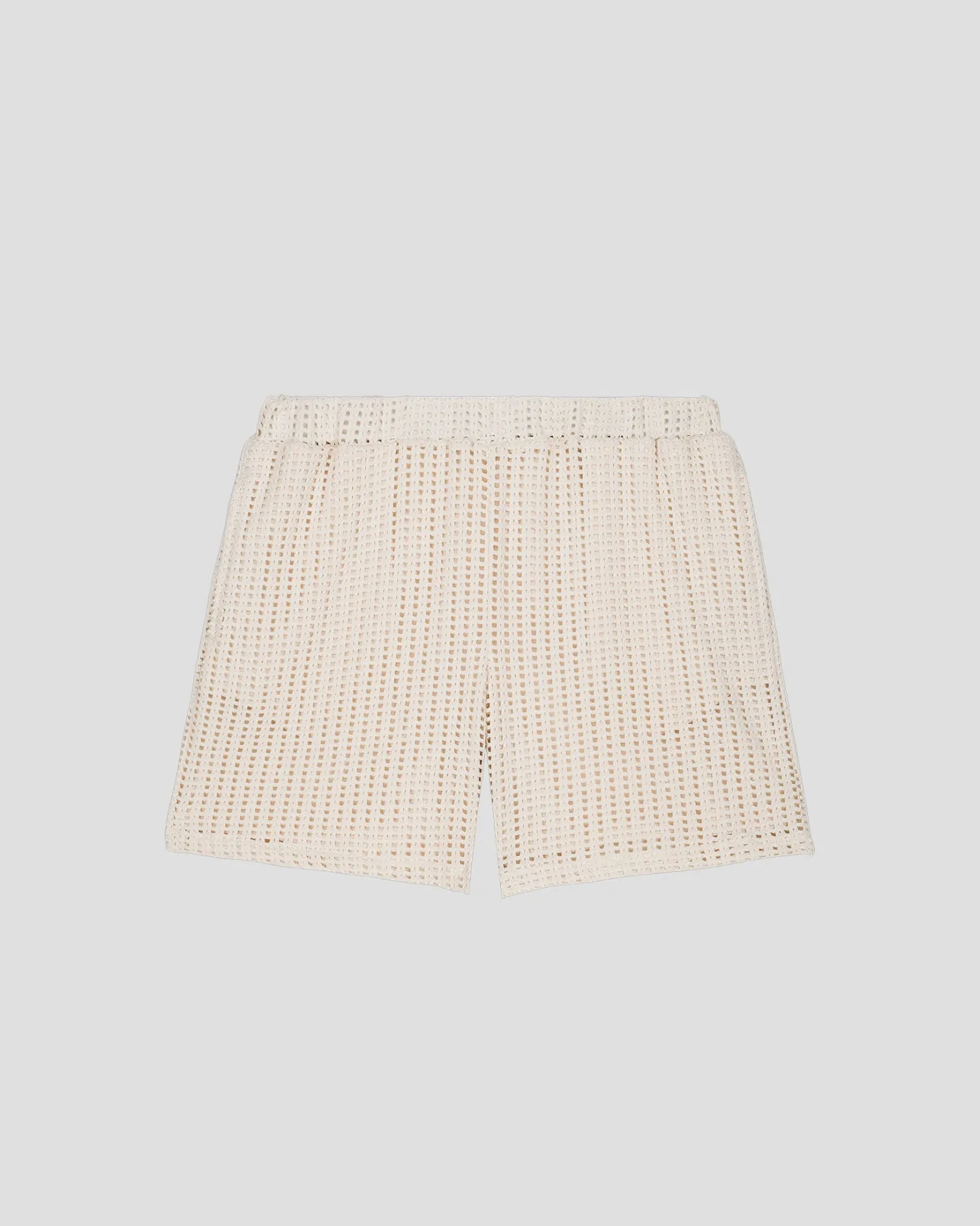 Short en maille de coton Naturel Vittorio