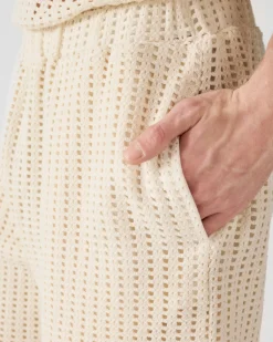 Short en maille de coton Naturel Vittorio