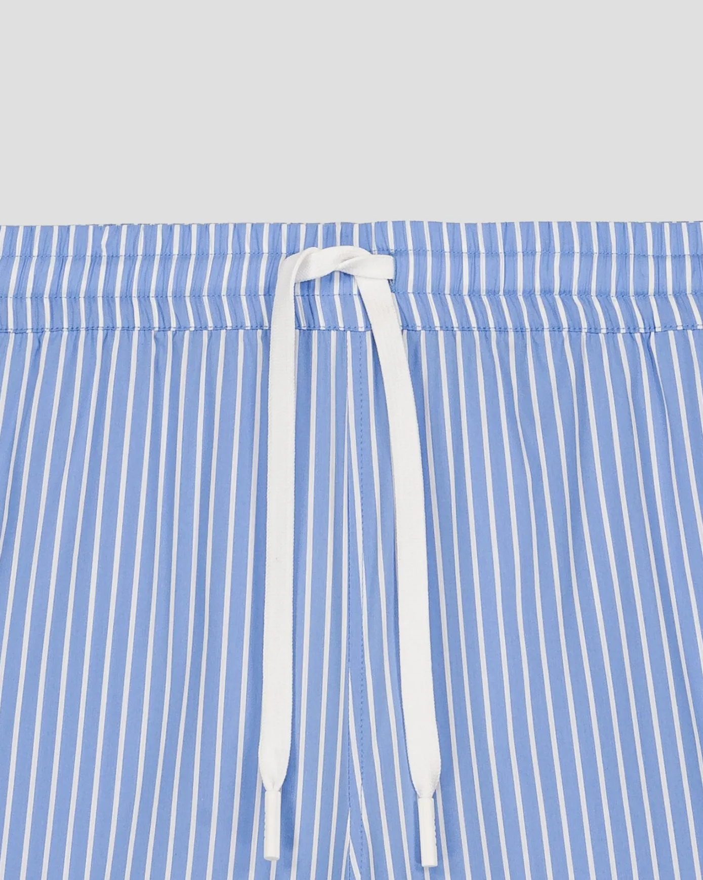 Short en popeline Bleu céleste rayé Saul stripe