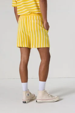Short éponge Jaune abeille rayé Jet stripe