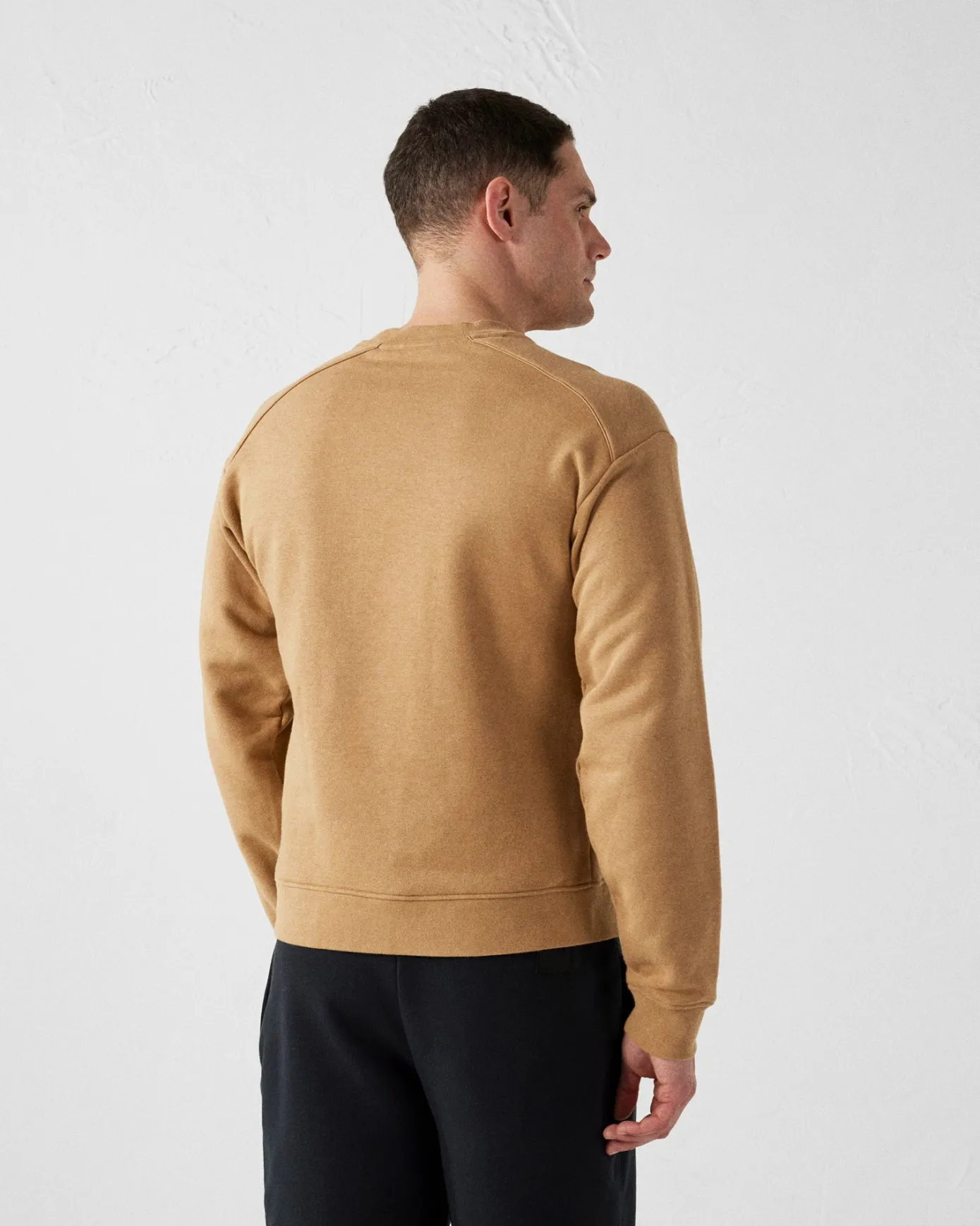 Sweat bimatière col rond Fauve Alphonse