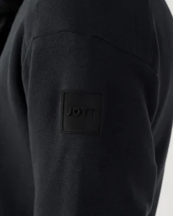 Sweat bimatière col rond Noir Alphonse