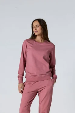Sweat col rond Pink antique Maida
