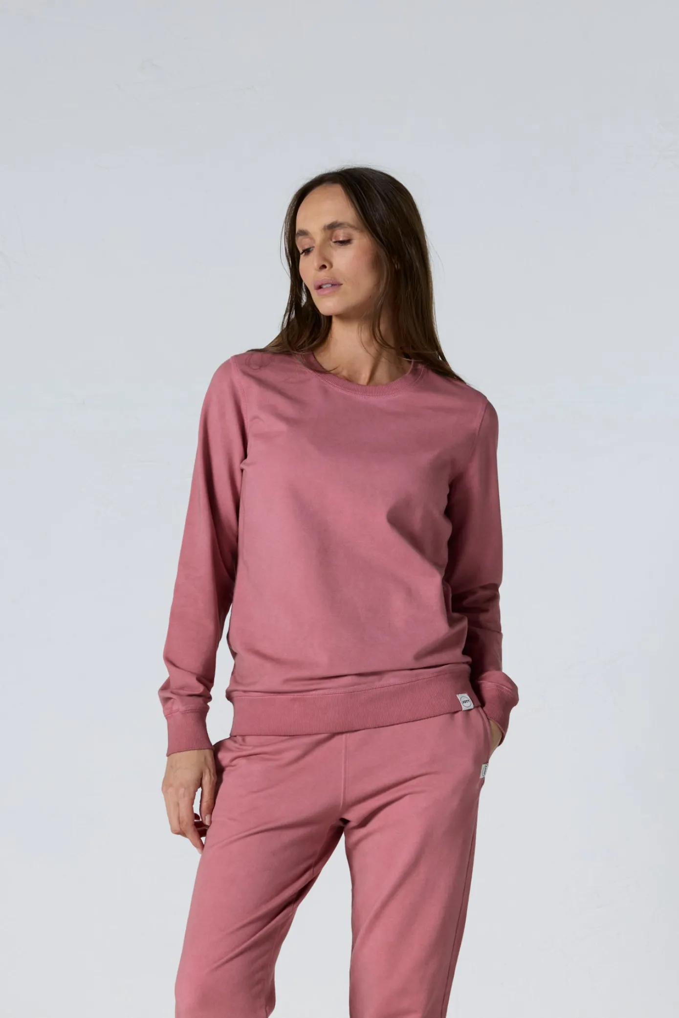Sweat col rond Pink antique Maida