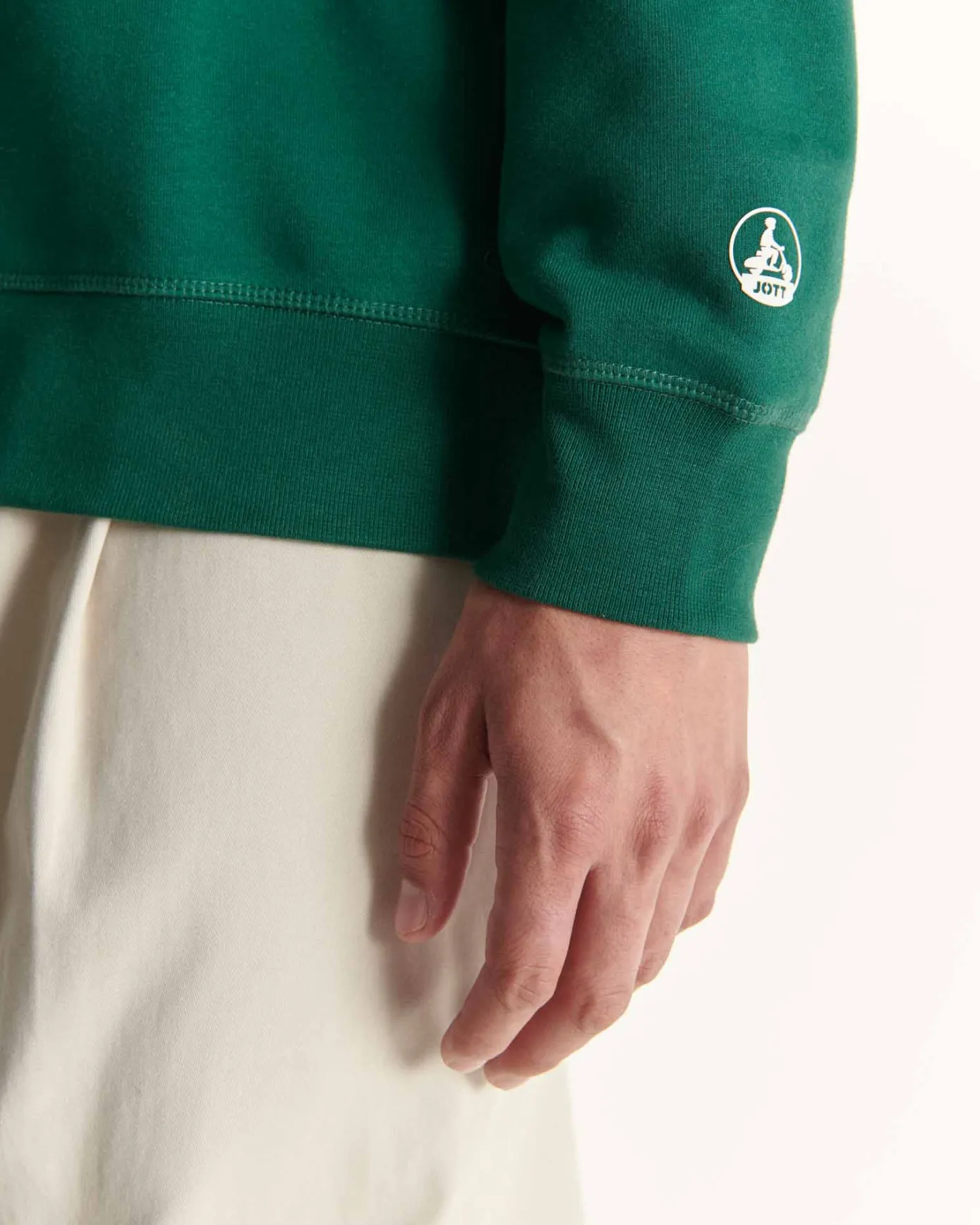 Sweat en coton biologique Vert foncé Braga