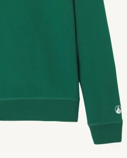 Sweat en coton biologique Vert foncé Braga