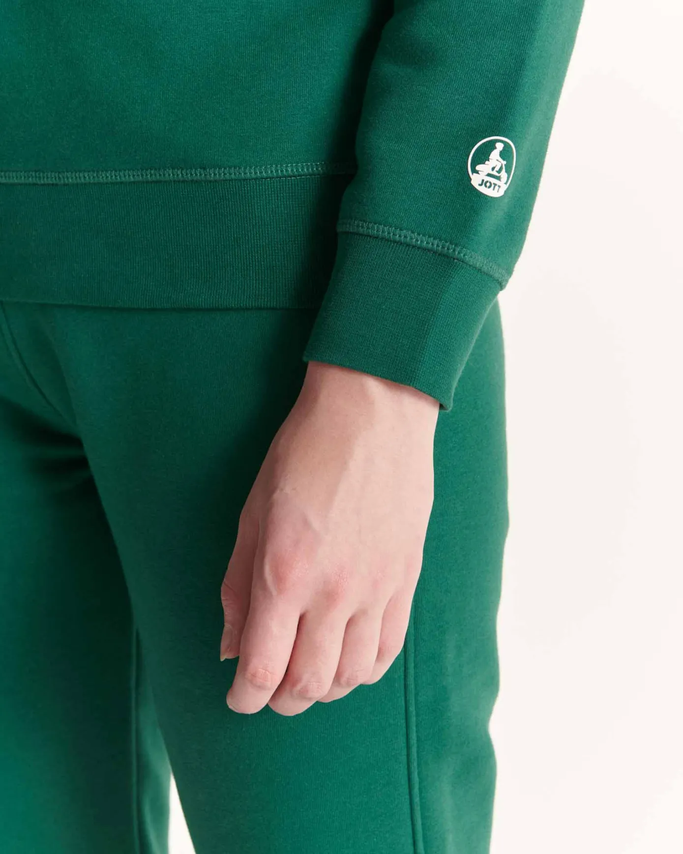Sweat en coton biologique Vert foncé Elvas
