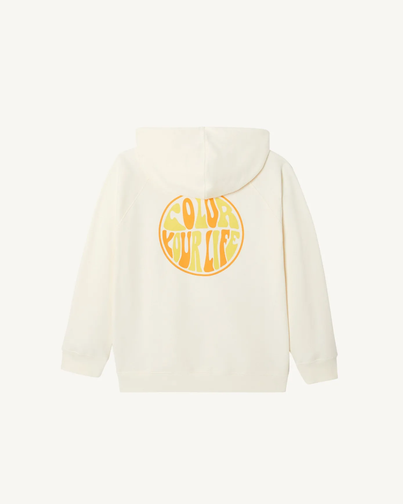 Sweat molleton à capuche femme en coton biologique Ecru Monteria