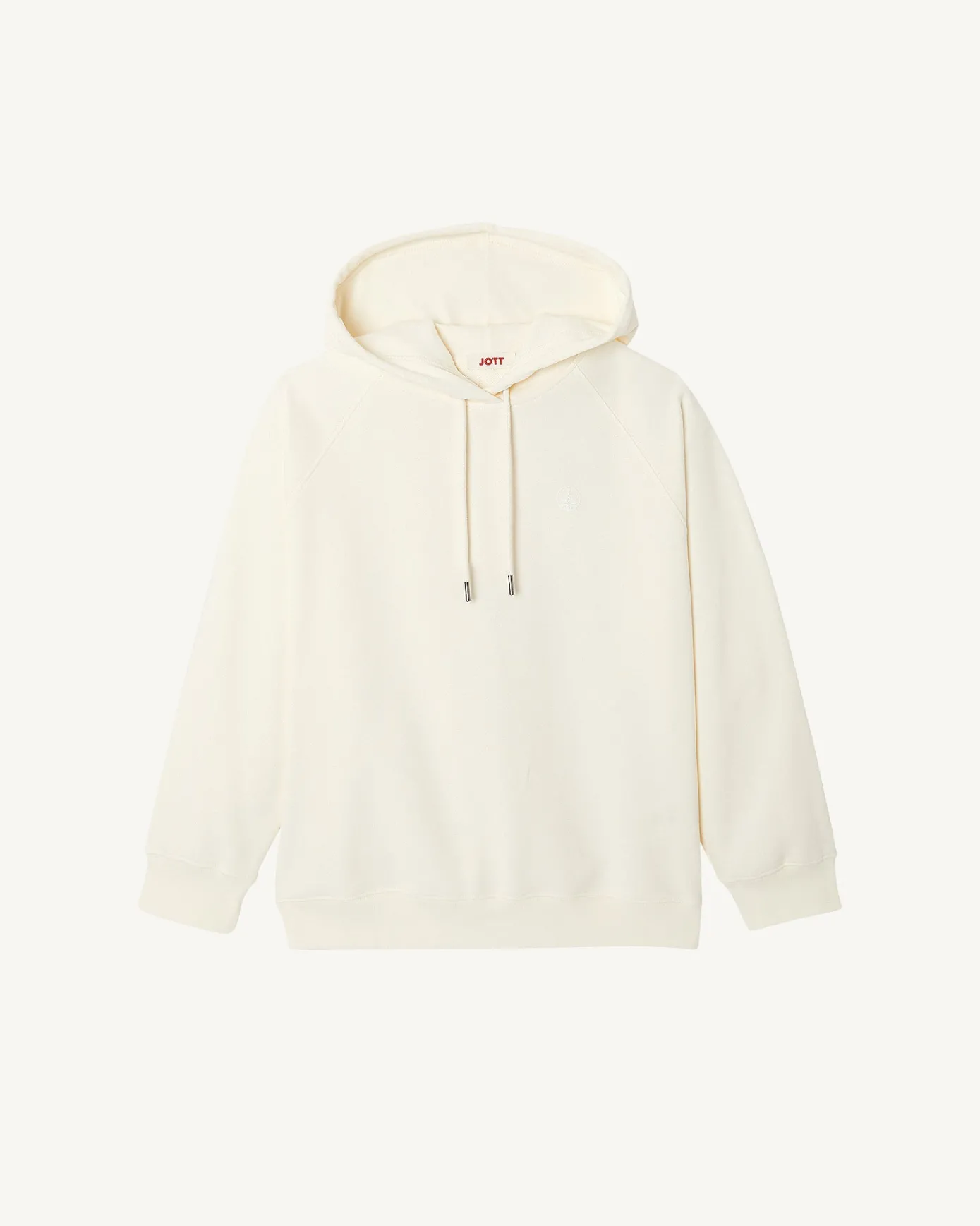 Sweat molleton à capuche femme en coton biologique Ecru Monteria