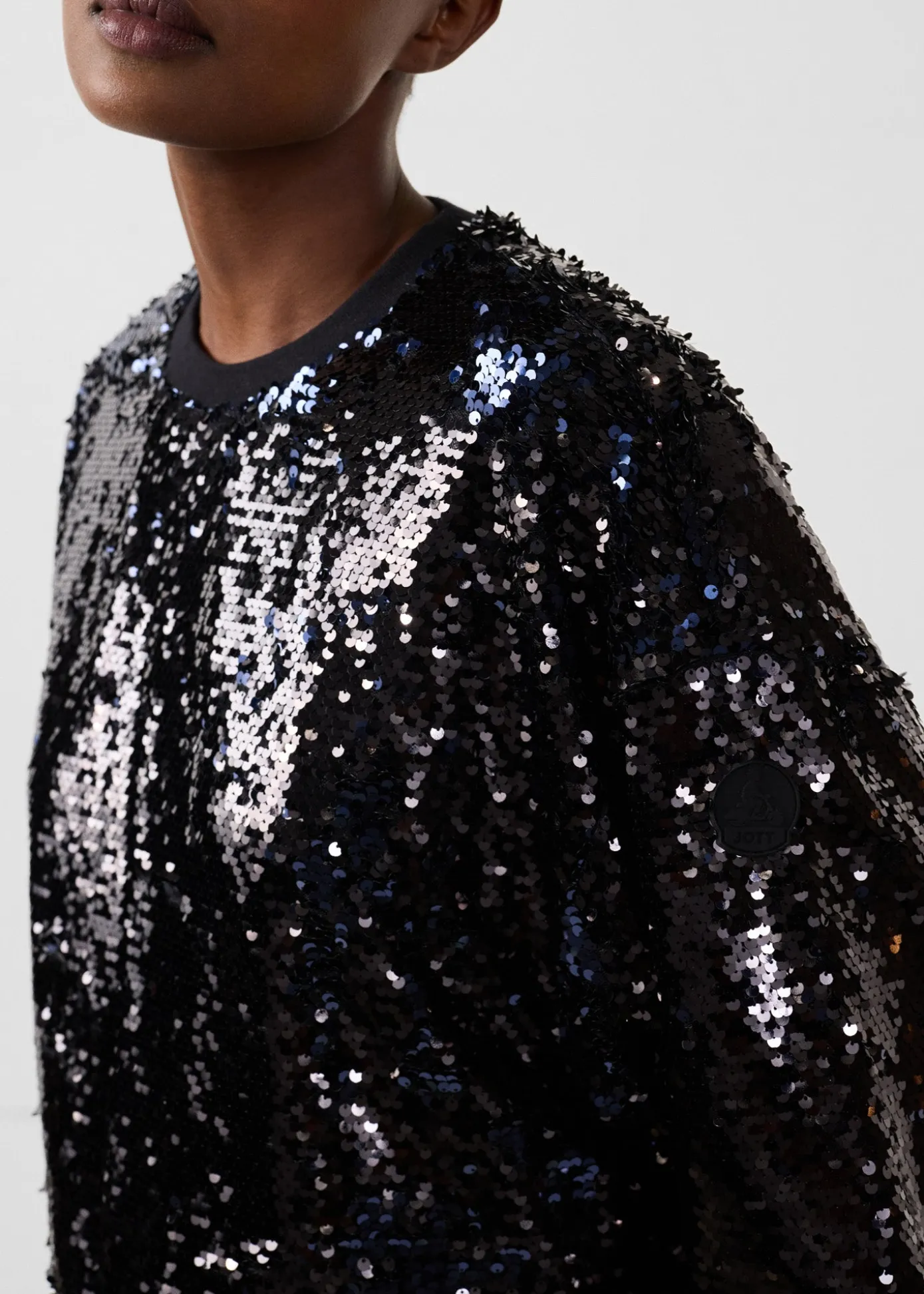 Sweat à sequins Noir/marine Jeanne
