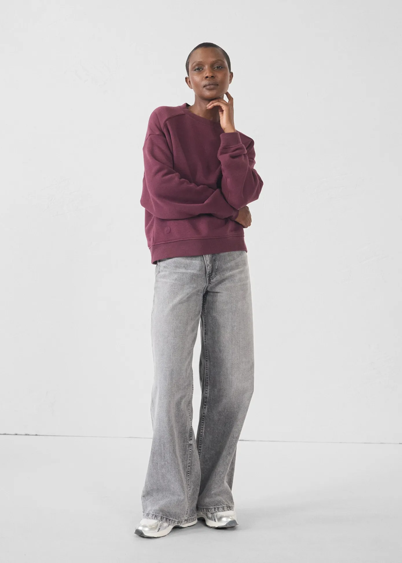 Sweatshirt Cerise noire Marlene