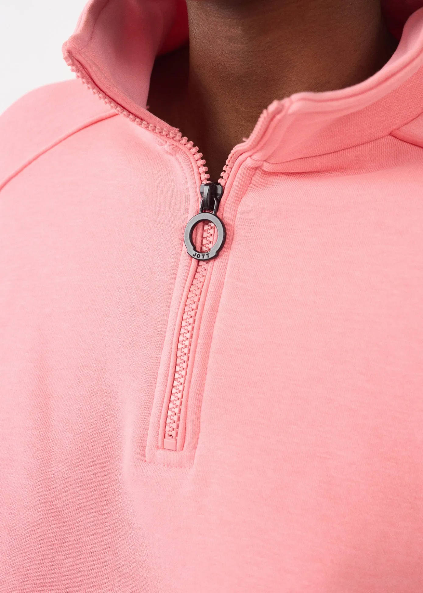 Sweatshirt demi-zippé Vibrant pink Line