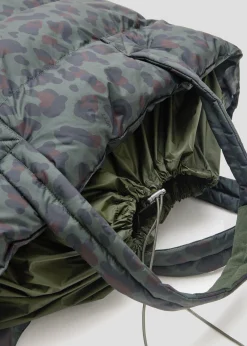 Tote-bag Army foncé léopard Leona print