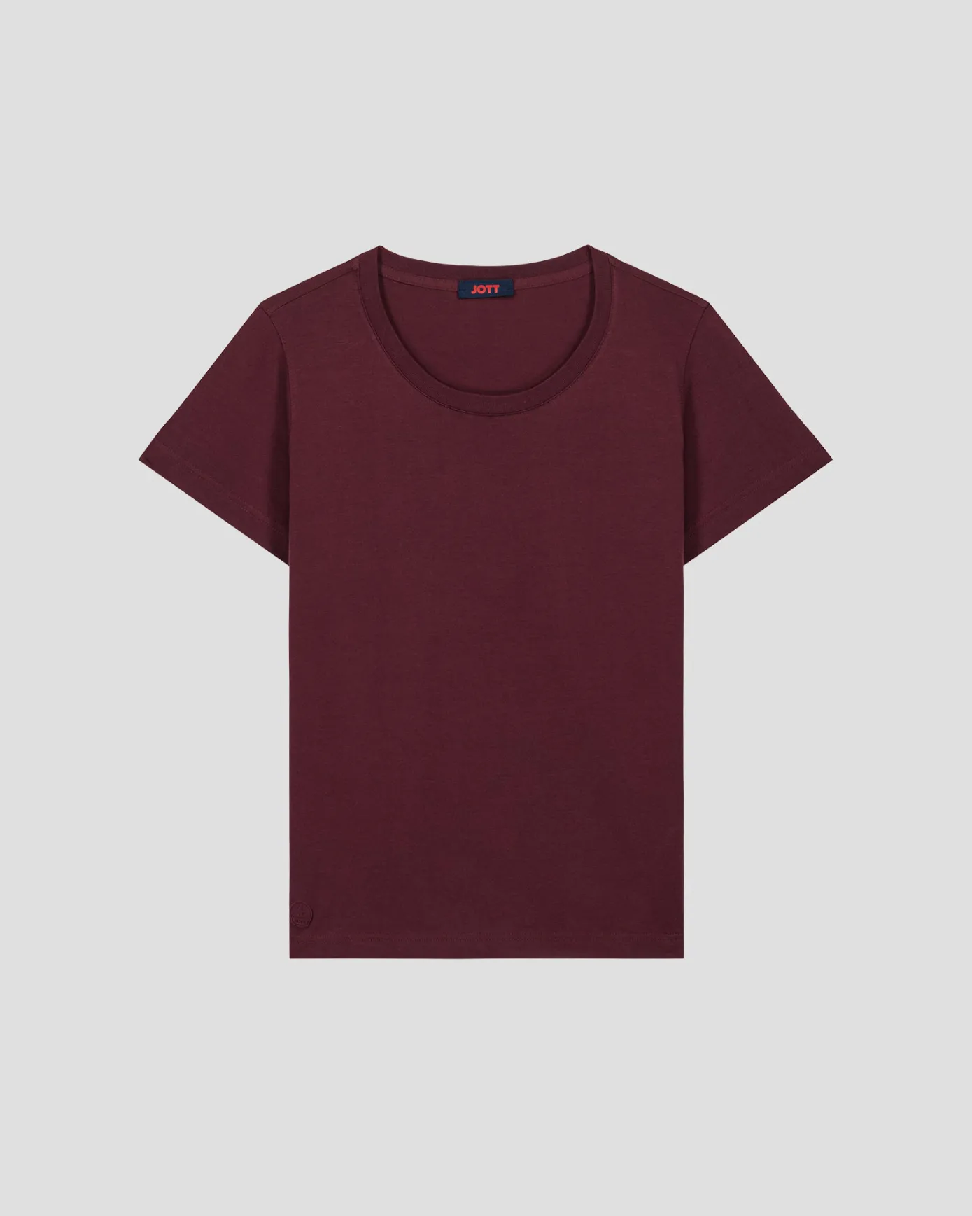 T-Shirt à col rond Cerise noire Lucia