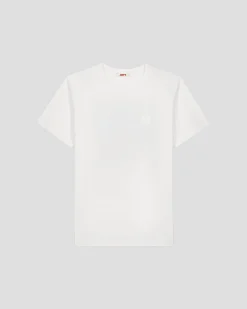 T-shirt col rond en coton Blanc Espar