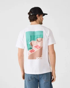 T-shirt col rond en coton Blanc Espar