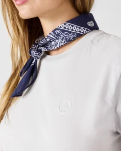T-shirt col rond en coton Gris glace Espar