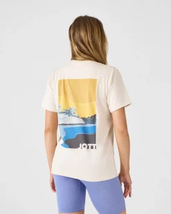 T-shirt col rond en coton Sable Espar