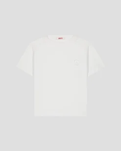 T-shirt col rond enfant en coton Blanc Prado