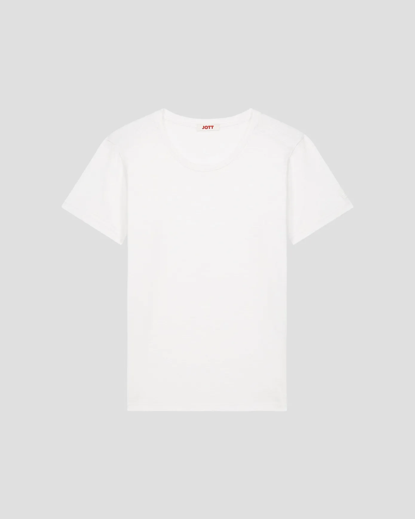T-shirt col rond femme en coton Blanc Angela