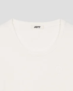 T-shirt à col rond femme en coton Blanc Angel 2.0