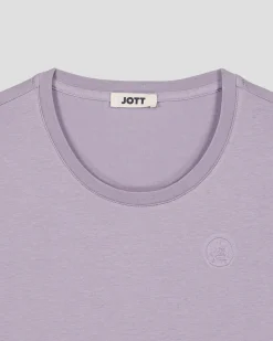 T-shirt à col rond femme en coton Encens violet Angel 2.0