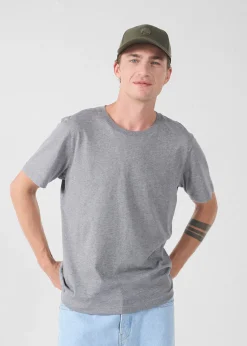 T-Shirt à col rond Gris chine fonce Petro