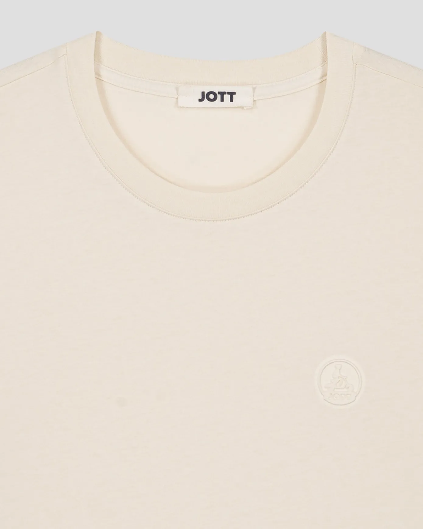 T-shirt à col rond homme en coton Naturel Pedro