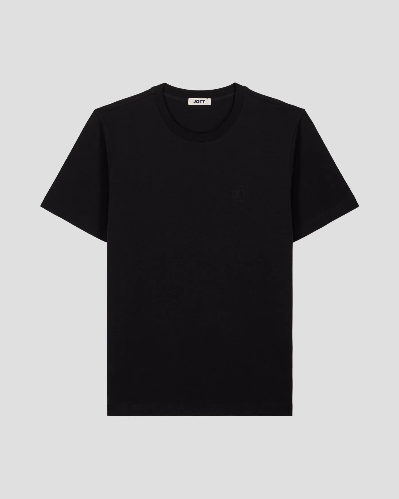 T-shirt col rond homme en coton Noir Pedro