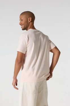 T-shirt à col rond homme en coton Salty nude Pedro
