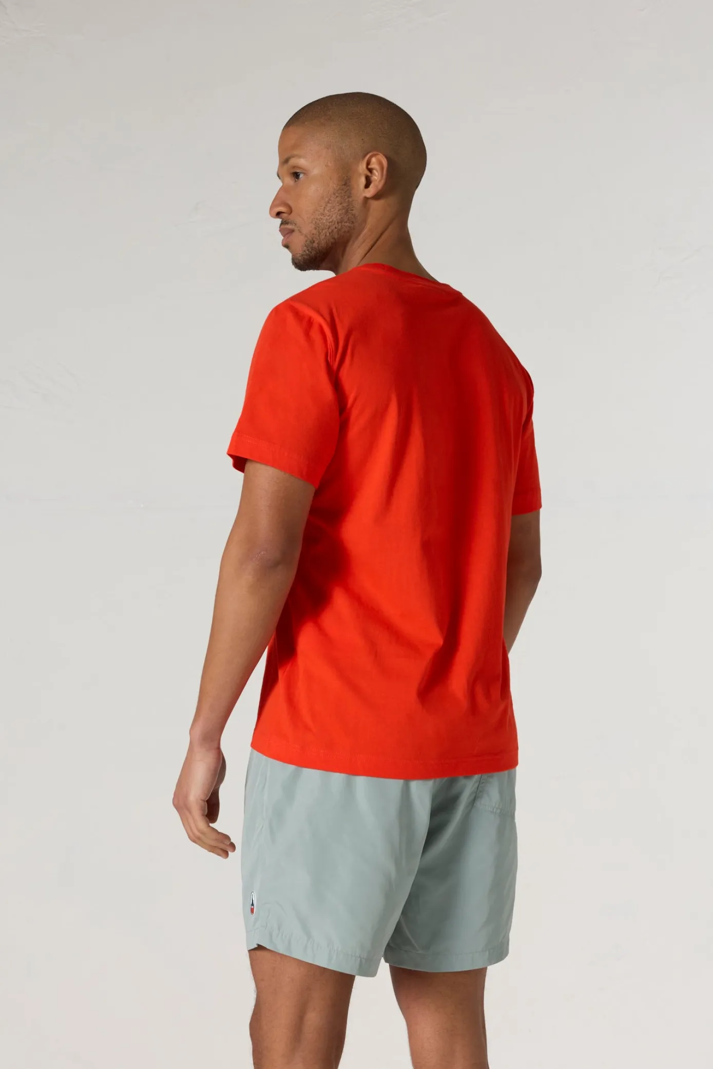 T-shirt à col rond homme en coton Coquelicot Pedro