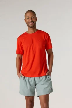 T-shirt à col rond homme en coton Coquelicot Pedro