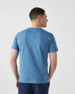 T-shirt col rond homme en coton Bleu jeans Pedro mono