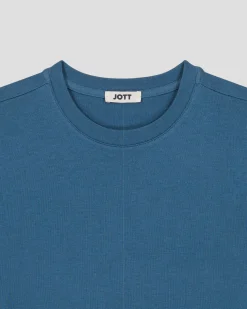 T-Shirt col rond mixte Bleu jeans Andrea